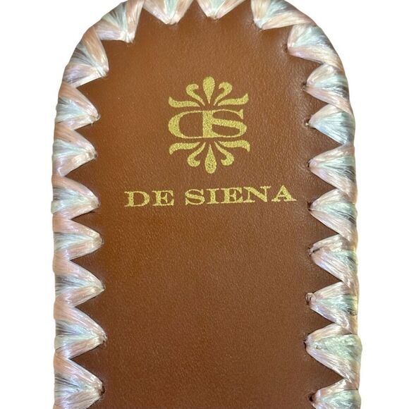 De Siena Camarante Raffia Slide in Rose Gold NWB Size 41/ US 11 - Picture 5 of 7